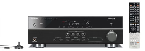 Yamaha HTR-4063BL 5.1 Channel 525 Watt AV Receiver Each, Black.