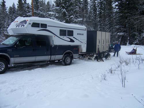 winter camping in the cold temperatures