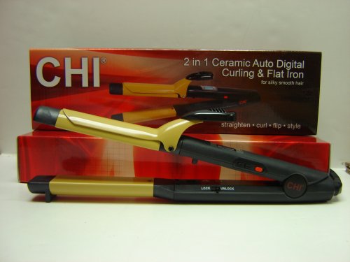 Farouk CHI GF1022 2 in 1 Ceramic Auto Digital 1-1/4