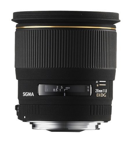 Sigma 28mm f/1.8 EX DG Aspherical Macro Large Aperture Wide Angle Lens for Sigma SLR Cameras.