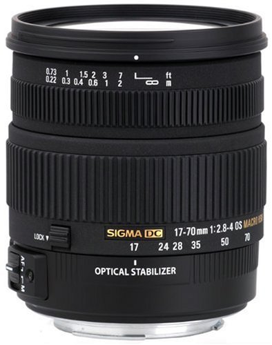 Sigma 17-70mm f/2.8-4 DC Macro OS HSM Lens for Nikon Mount Digital SLR Cameras.